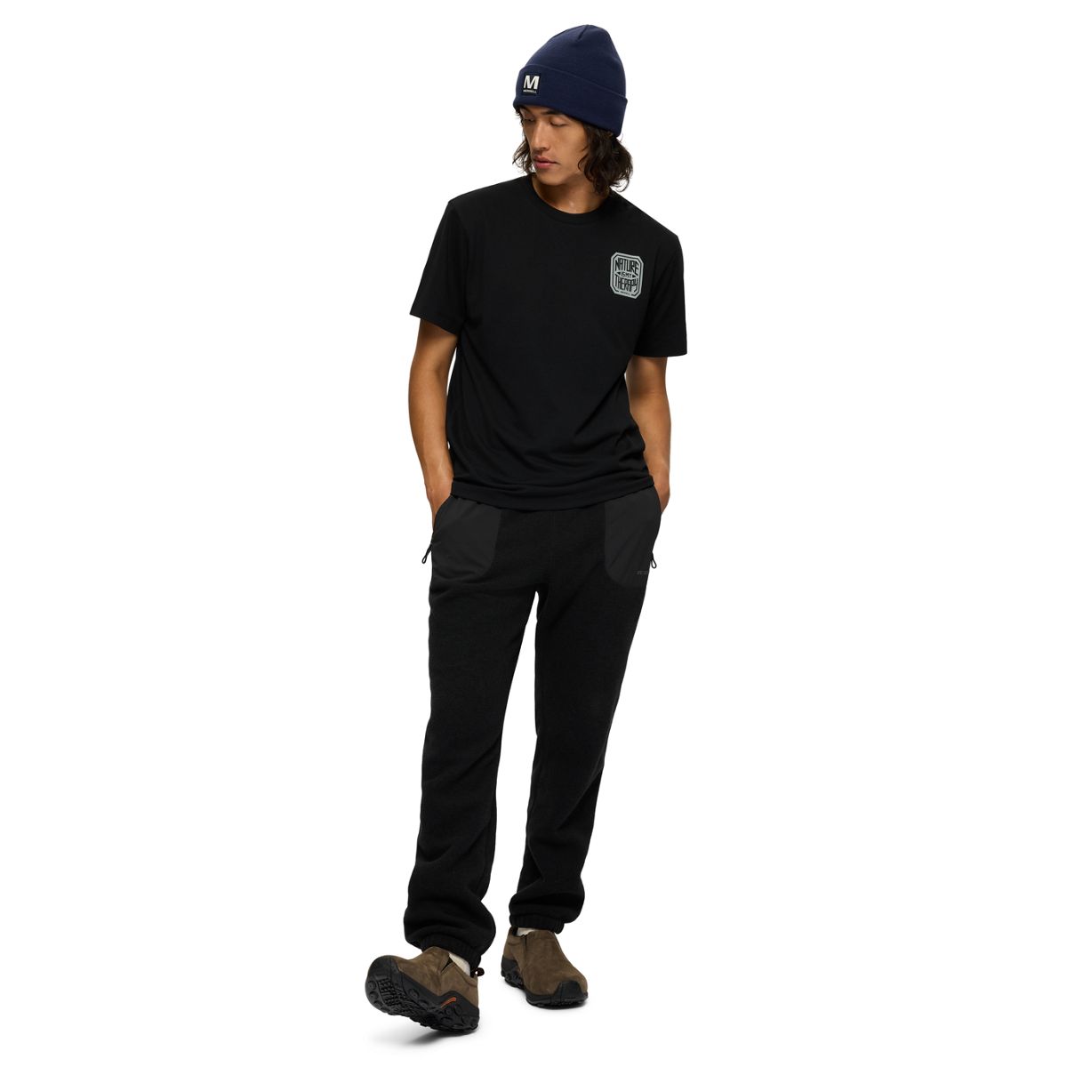 Nature Is My Therapy Graphic Tee, Black, dynamic 3