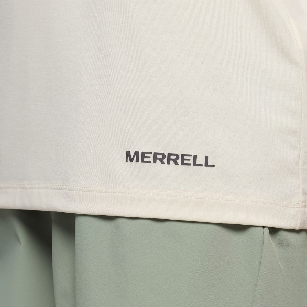 Viva V-Neck Tencel Tee, Whitecap Grey, dynamic 5