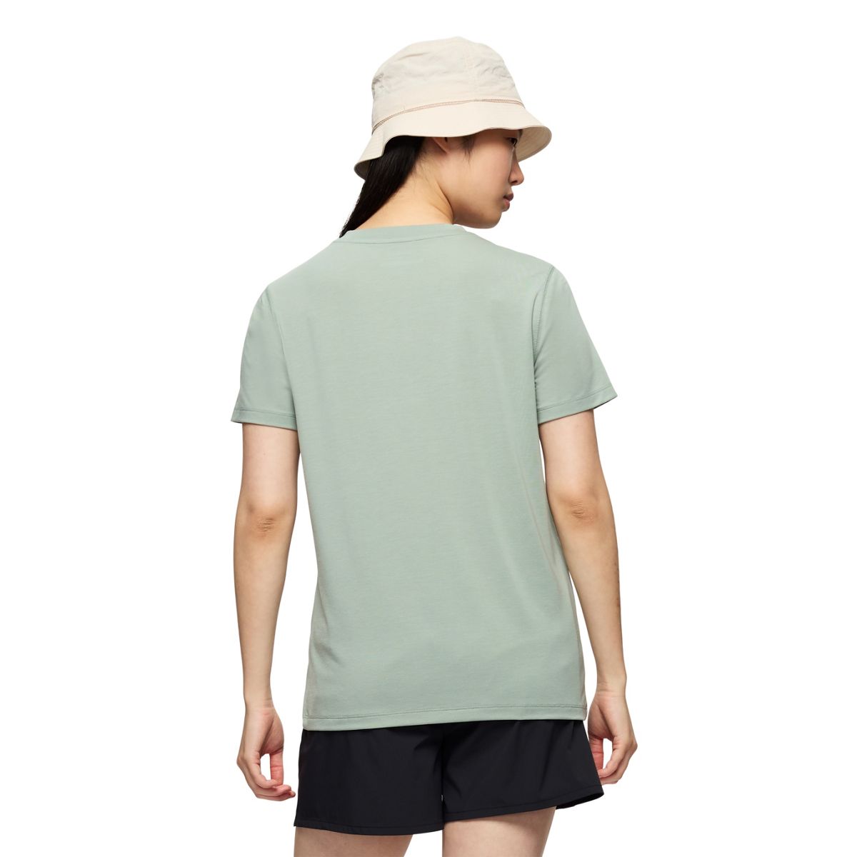 Viva V-Neck Tencel Tee, Iceberg Green, dynamic 3