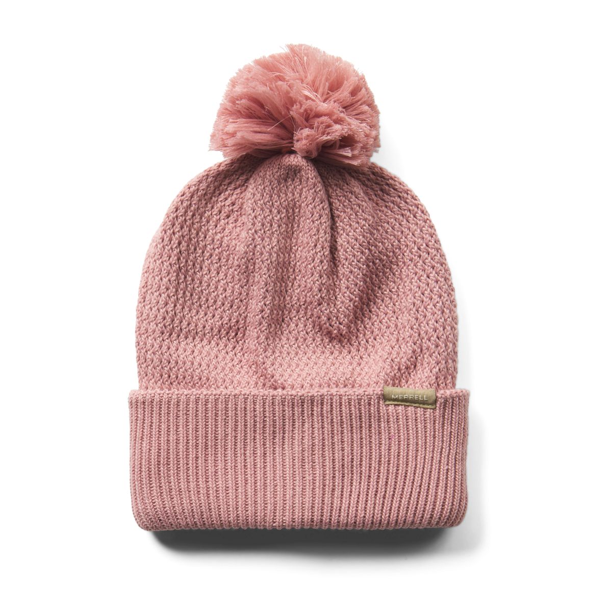 Waffle Bobble Beanie, Adobe Rose/Nutshell, dynamic 1