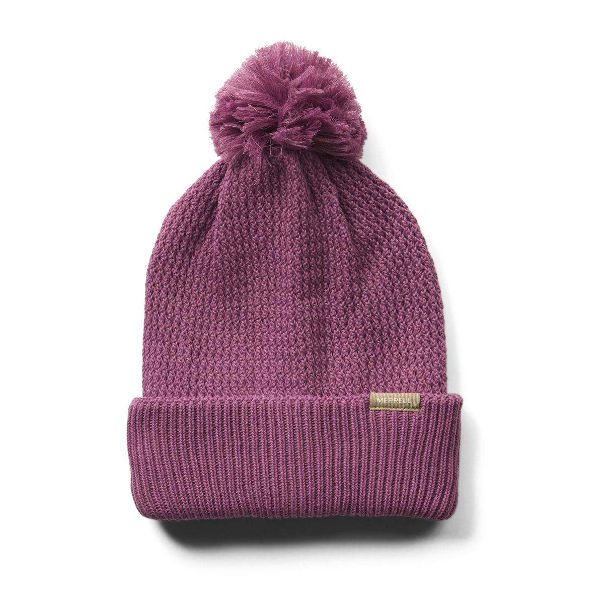 Waffle Bobble Beanie, Bordeaux/Adobe Rose, dynamic