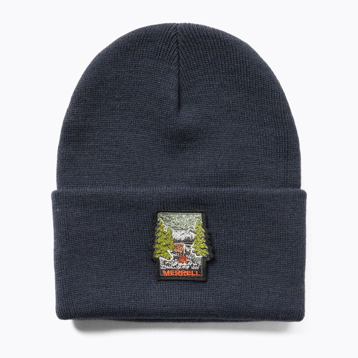 WOOSAH Patch Beanie, Navy, dynamic