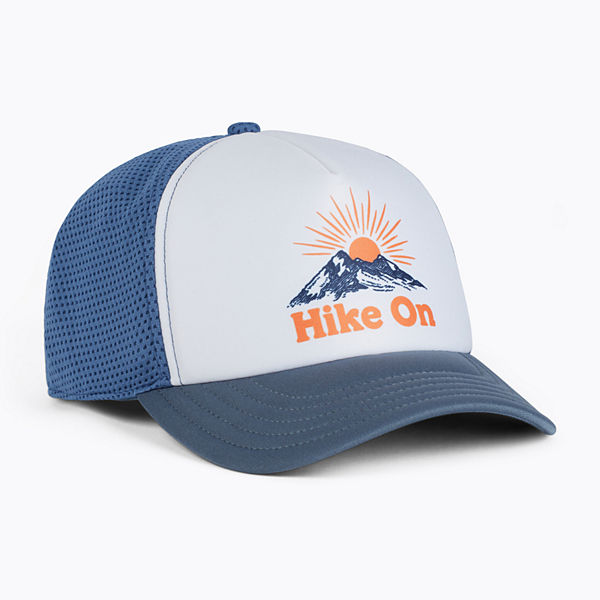 Hike On Foam Trucker Hat, Captains Blue, dynamic