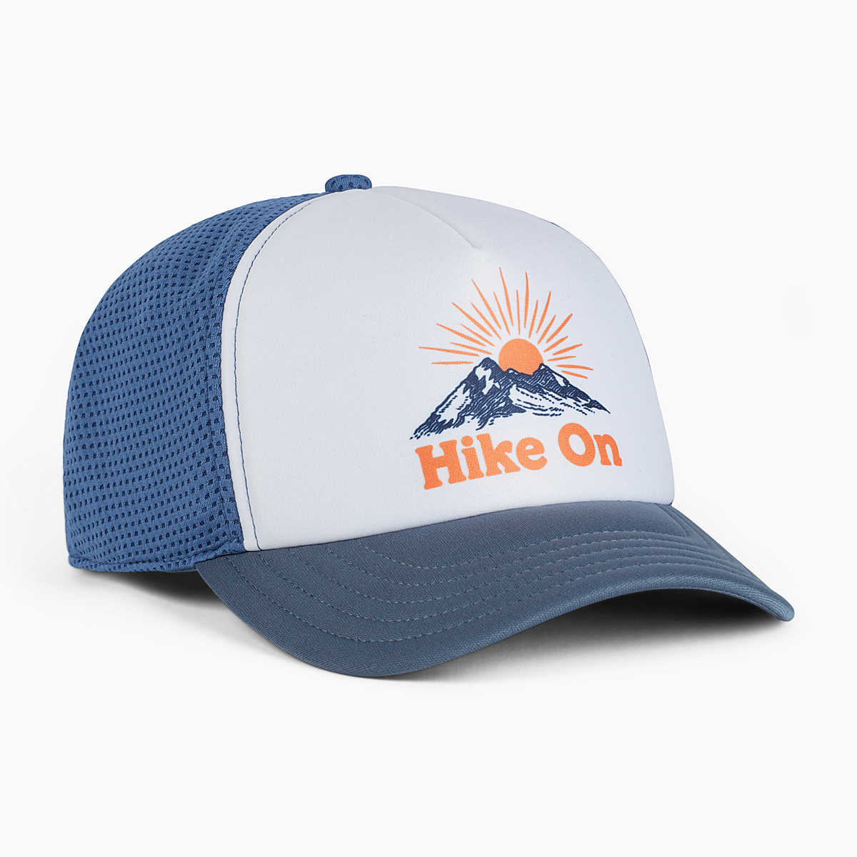 Hike On Foam Trucker Hat, Captains Blue, dynamic 1