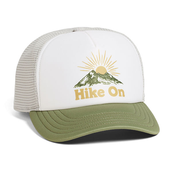 Hike On Foam Trucker Hat, Silver Lining, dynamic