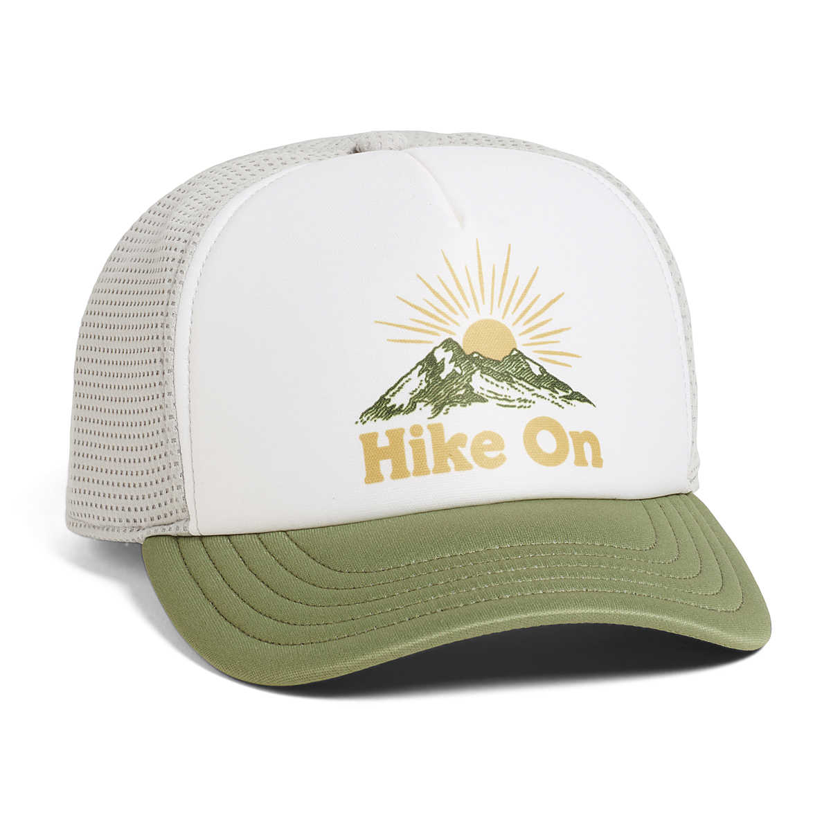 Hike On Foam Trucker Hat, Silver Lining, dynamic 1