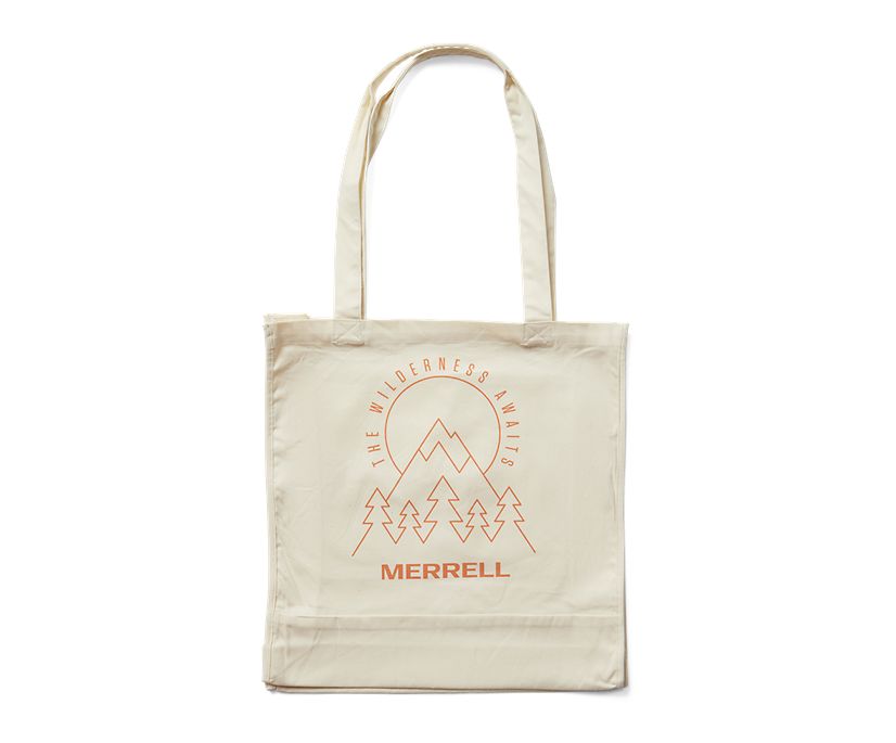 Trailhead Canvas Tote Bag, Natural Logo 2, dynamic 1