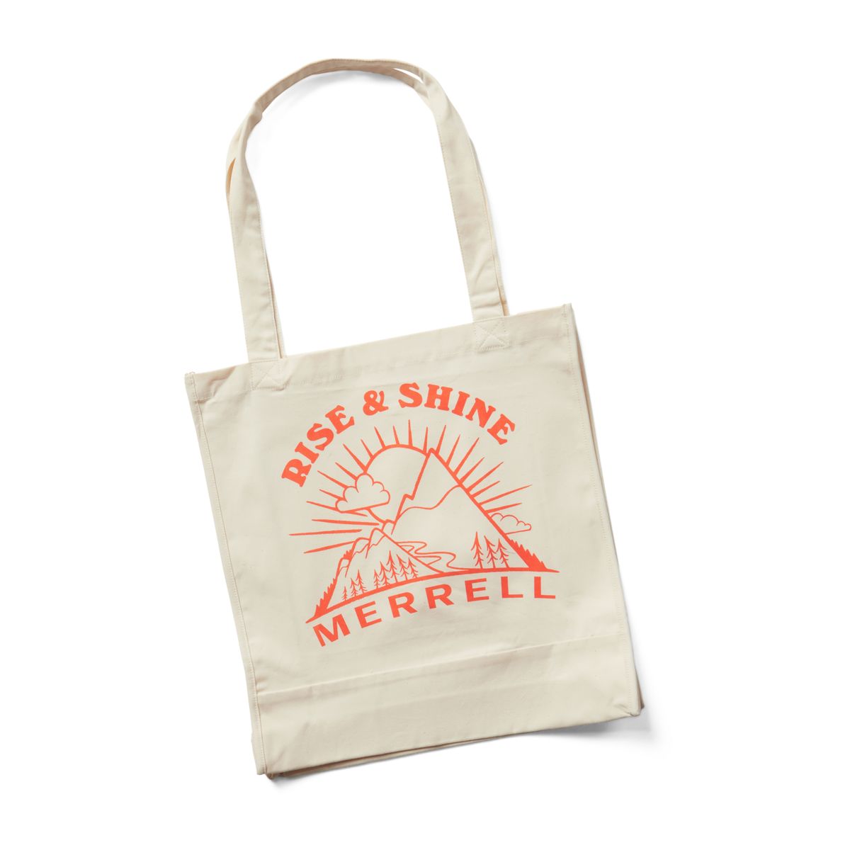 logo-print canvas tote bag