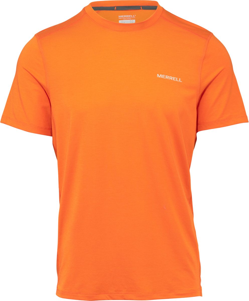Tencel® Short Sleeve Tee with drirelease® Fabric, Russet Orange, dynamic