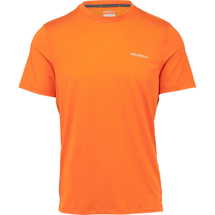 Tencel® Short Sleeve Tee with drirelease® Fabric, Russet Orange, dynamic
