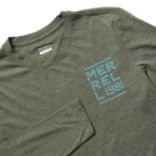 Stack Long Sleeve Tee, Olive Heather, dynamic 2