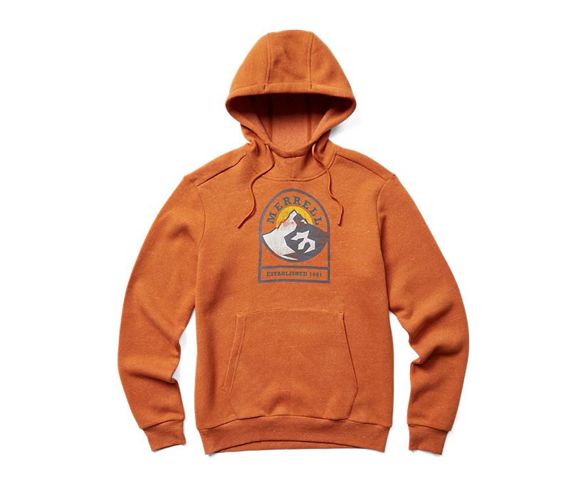 Sunset Mountain Pullover Hoodie, Burnish Heather, dynamic 1
