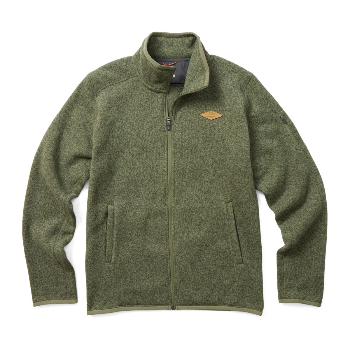 Sweater Weather Full Zip, Dusty Olive Heather, dynamic