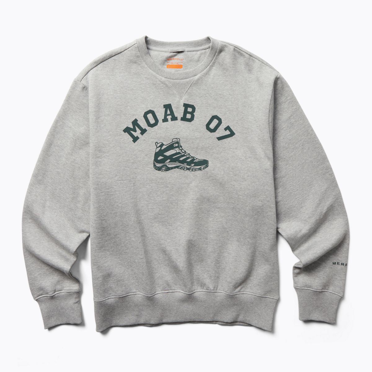 Moab 07 Crew Neck Fleece, Grey Heather, dynamic