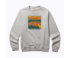Have A Great Day Crew Neck Fleece, Grey Heather, dynamic