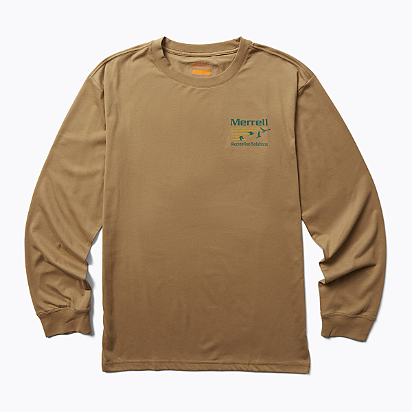 Great Outdoors Long Sleeve Tee, Sepia Tint, dynamic
