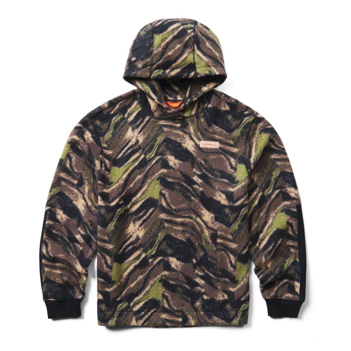 Print Sherpa Hoody, Camo Marble, dynamic 1