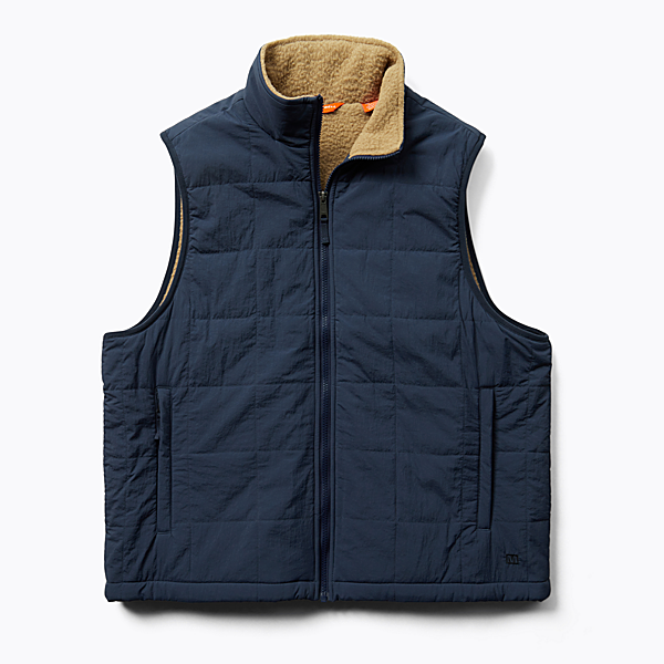 Terrain Sherpa Lined Vest, Navy, dynamic