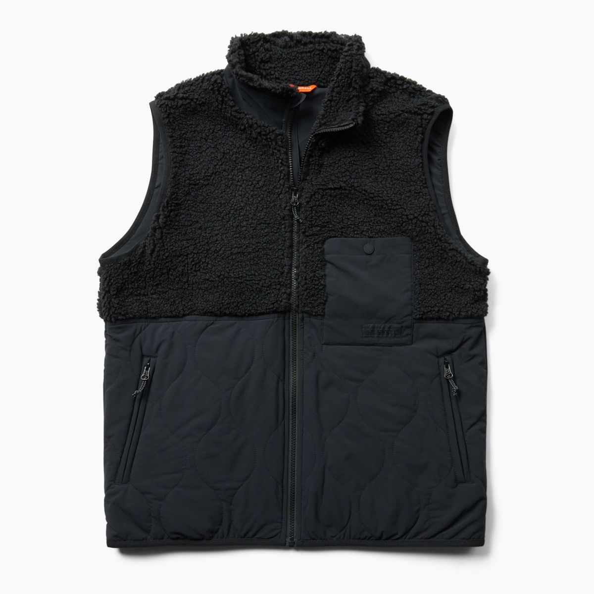 Sherpa Mixup Vest, Black, dynamic