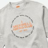 Hike Club Crewneck Sweatshirt, Grey Heather, dynamic 2
