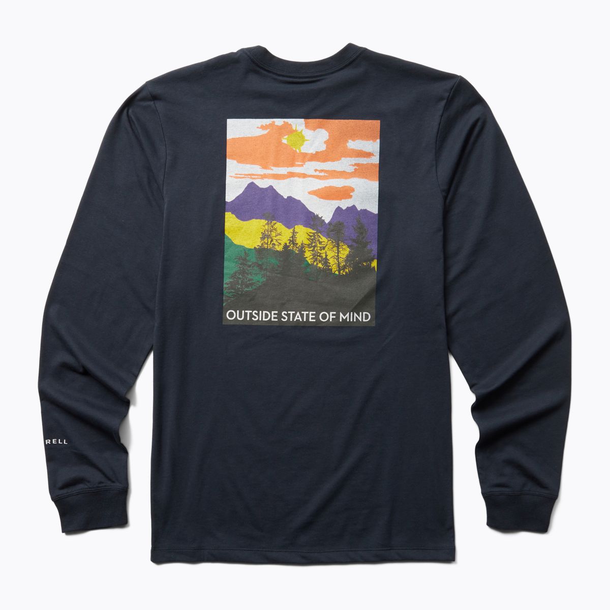 Mountain Layer Long Sleeve Tee, Navy, dynamic 2