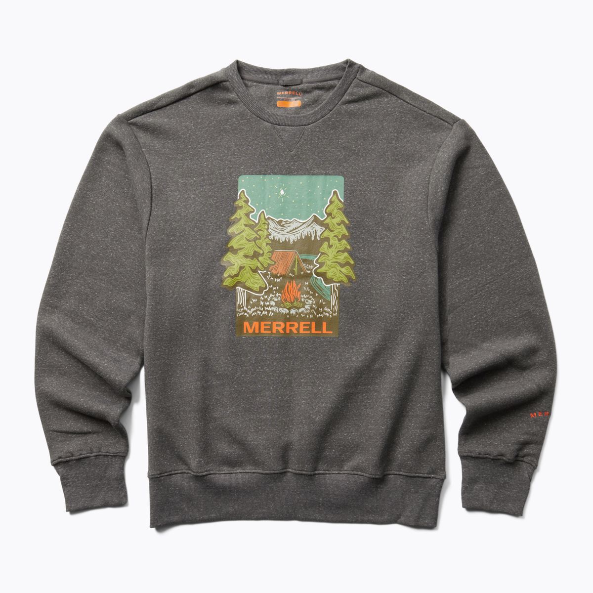 Woosah Crew Neck, Grey Heather, dynamic