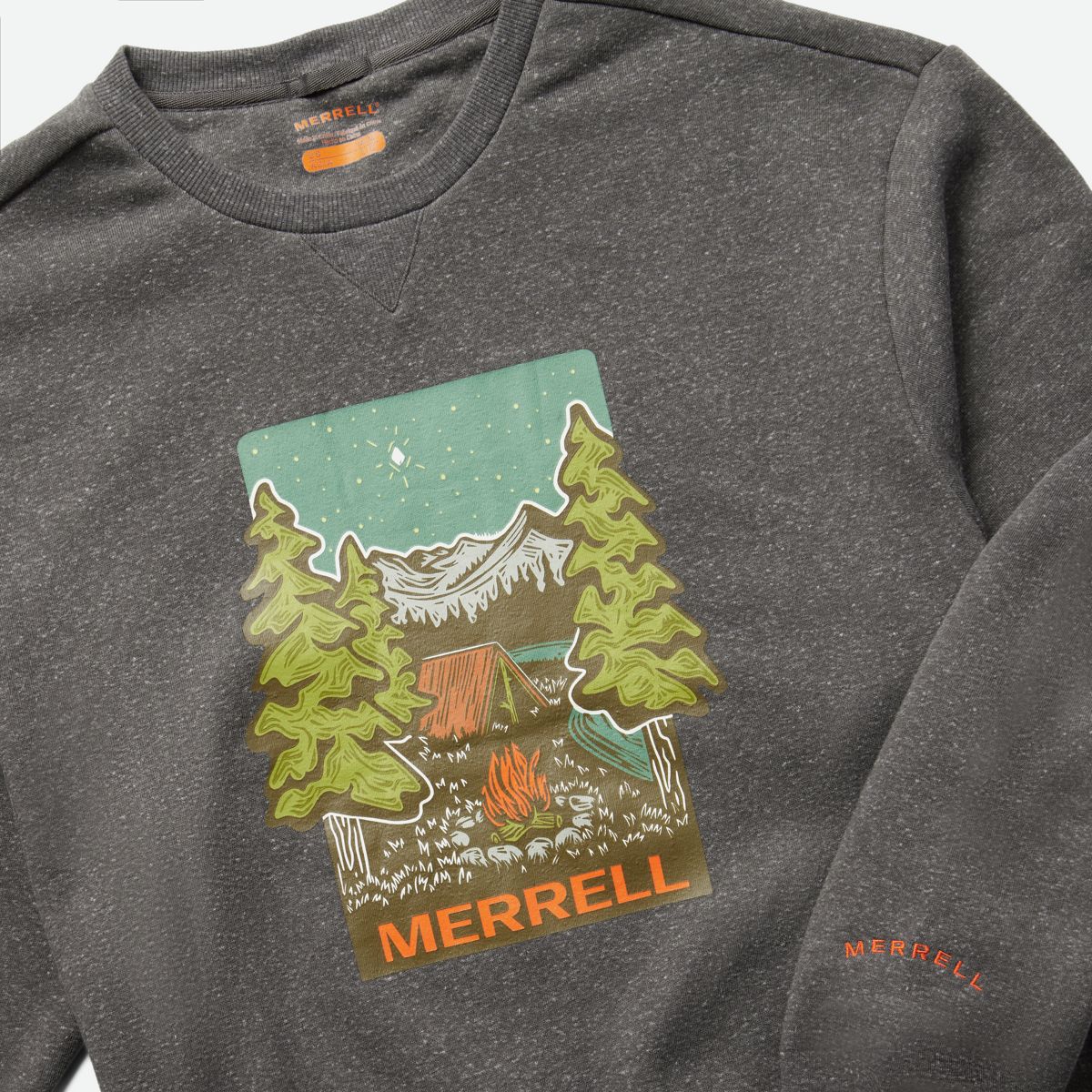 Woosah Crew Neck, Asphalt Heather, dynamic 7