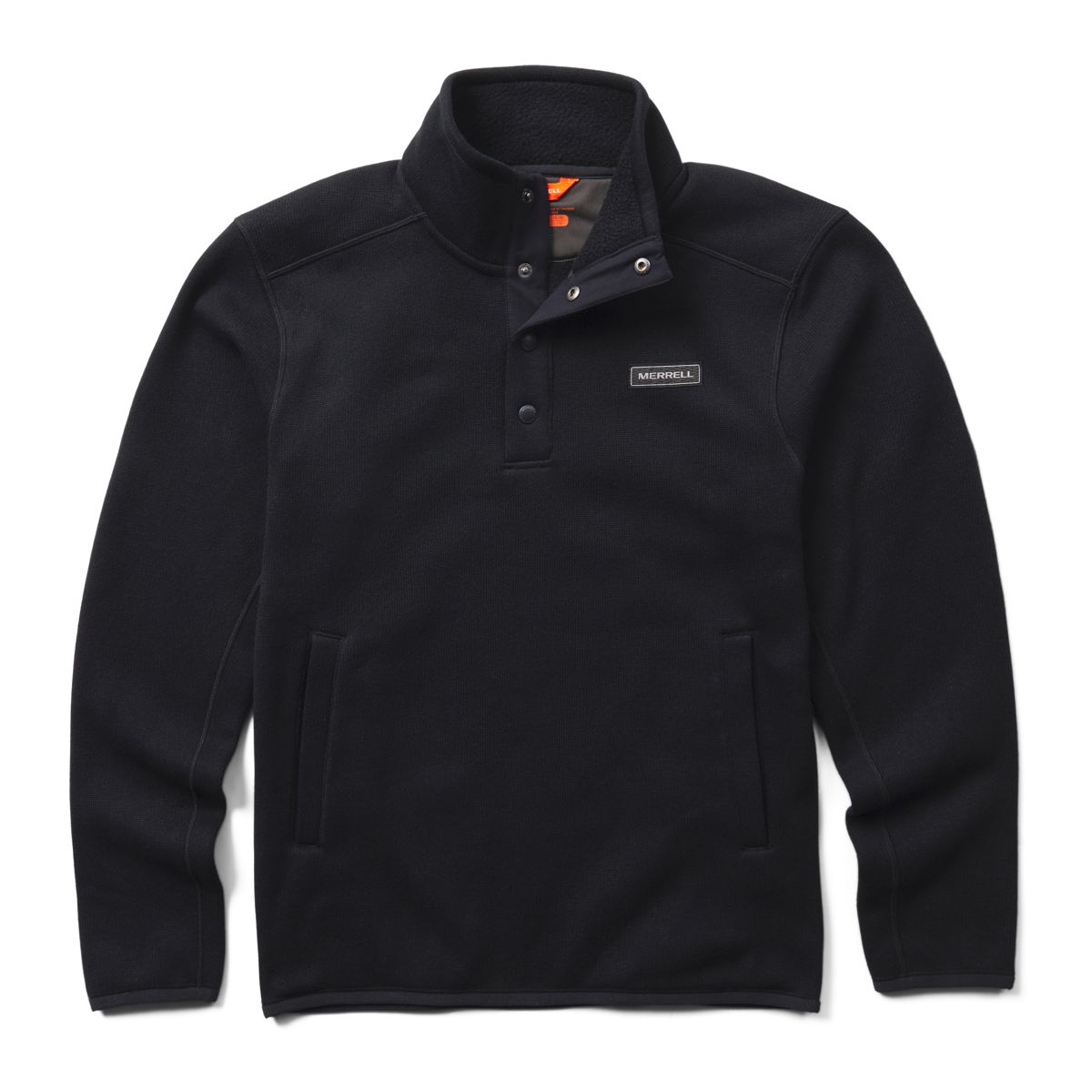 Sweater Weather 1/4 Snap, Black, dynamic