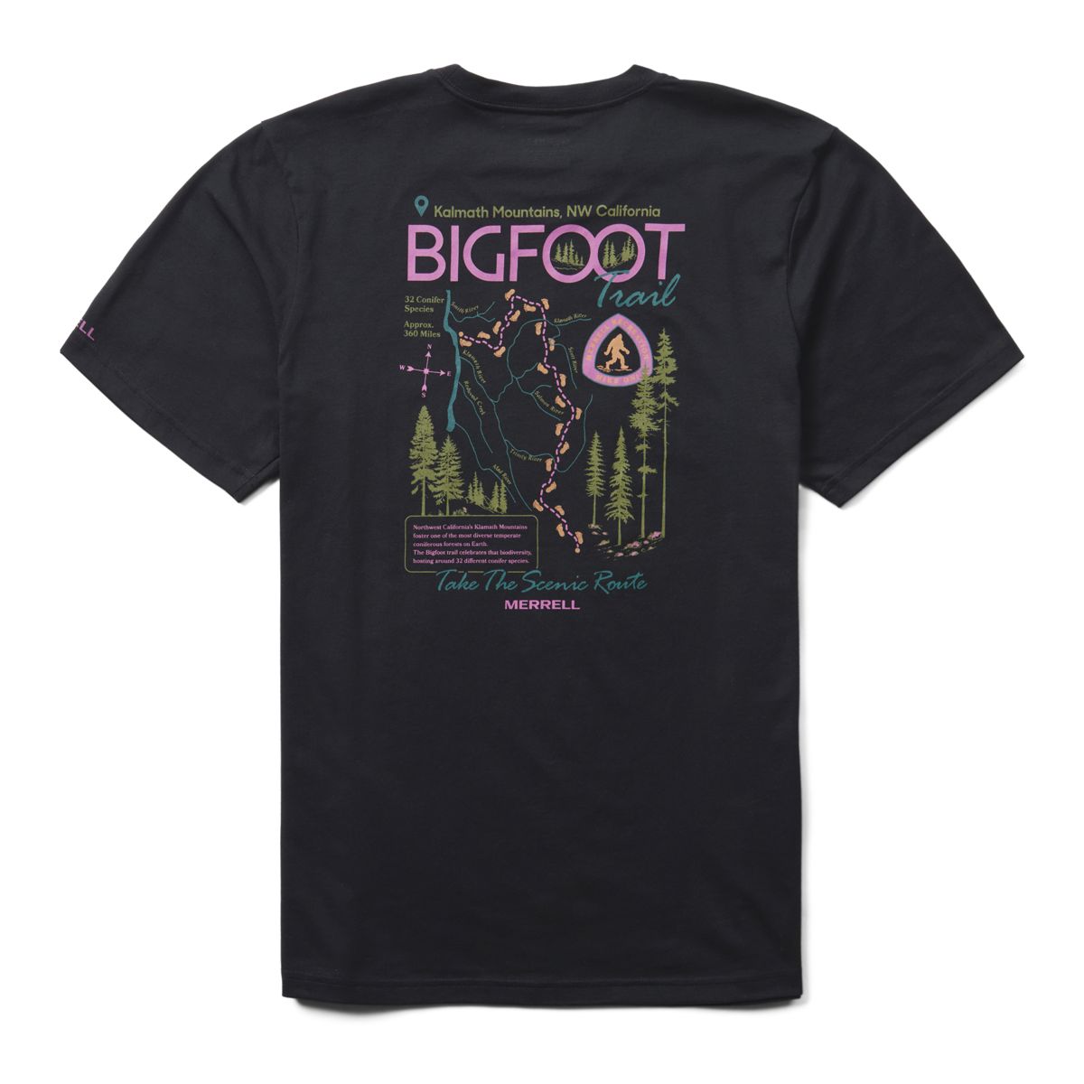 Bigfoot Trail Tee, Black, dynamic 2