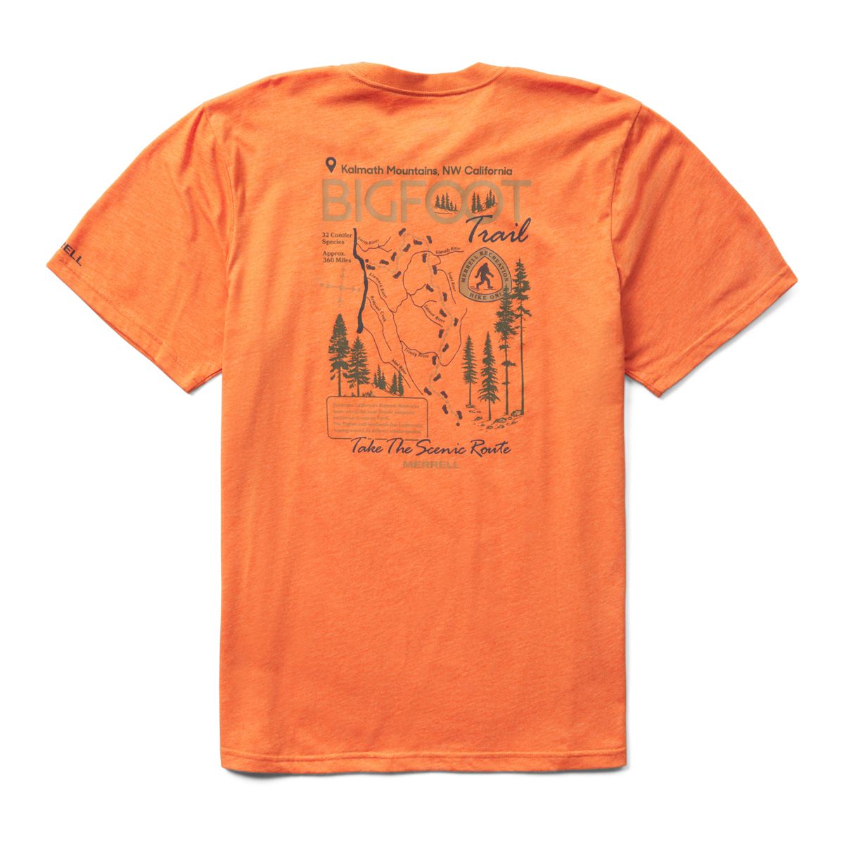 Bigfoot Trail Tee, Burnt Orange Heather, dynamic 2