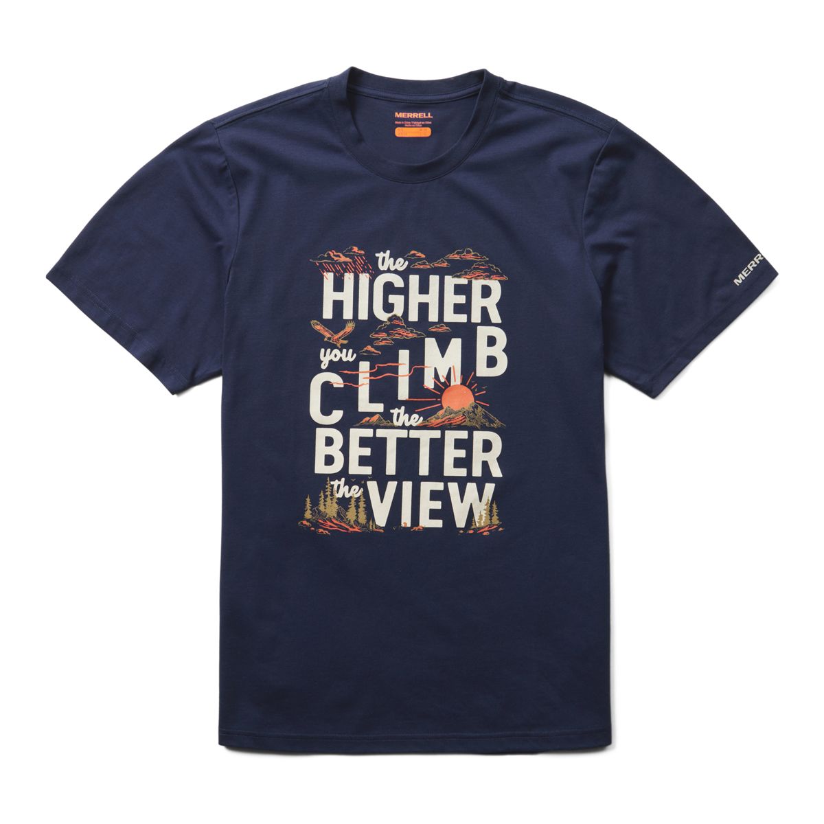 Mountain View Tee, Navy, dynamic