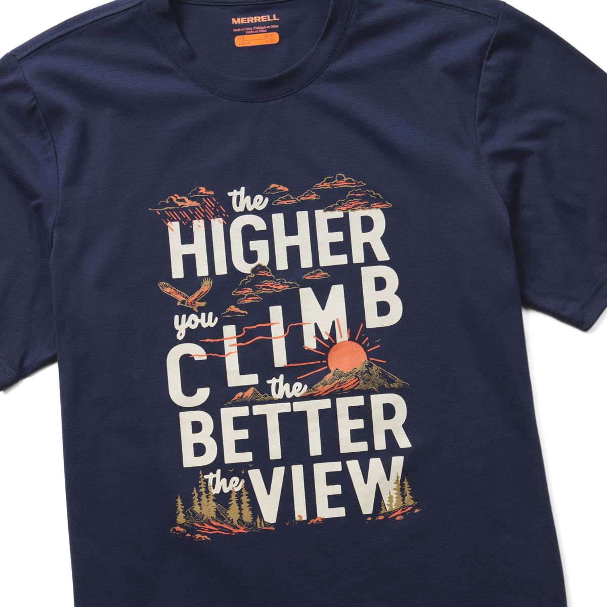 Mountain View Tee, Navy, dynamic 2