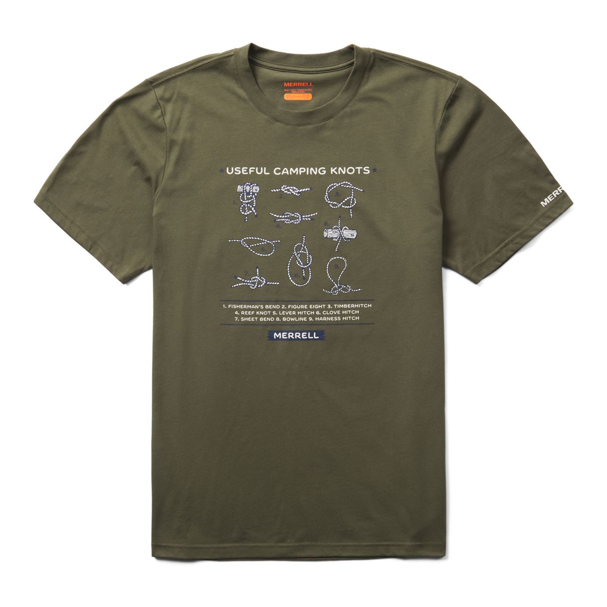 Know Your Knots Short Sleeve Tee, Dusty Olive, dynamic