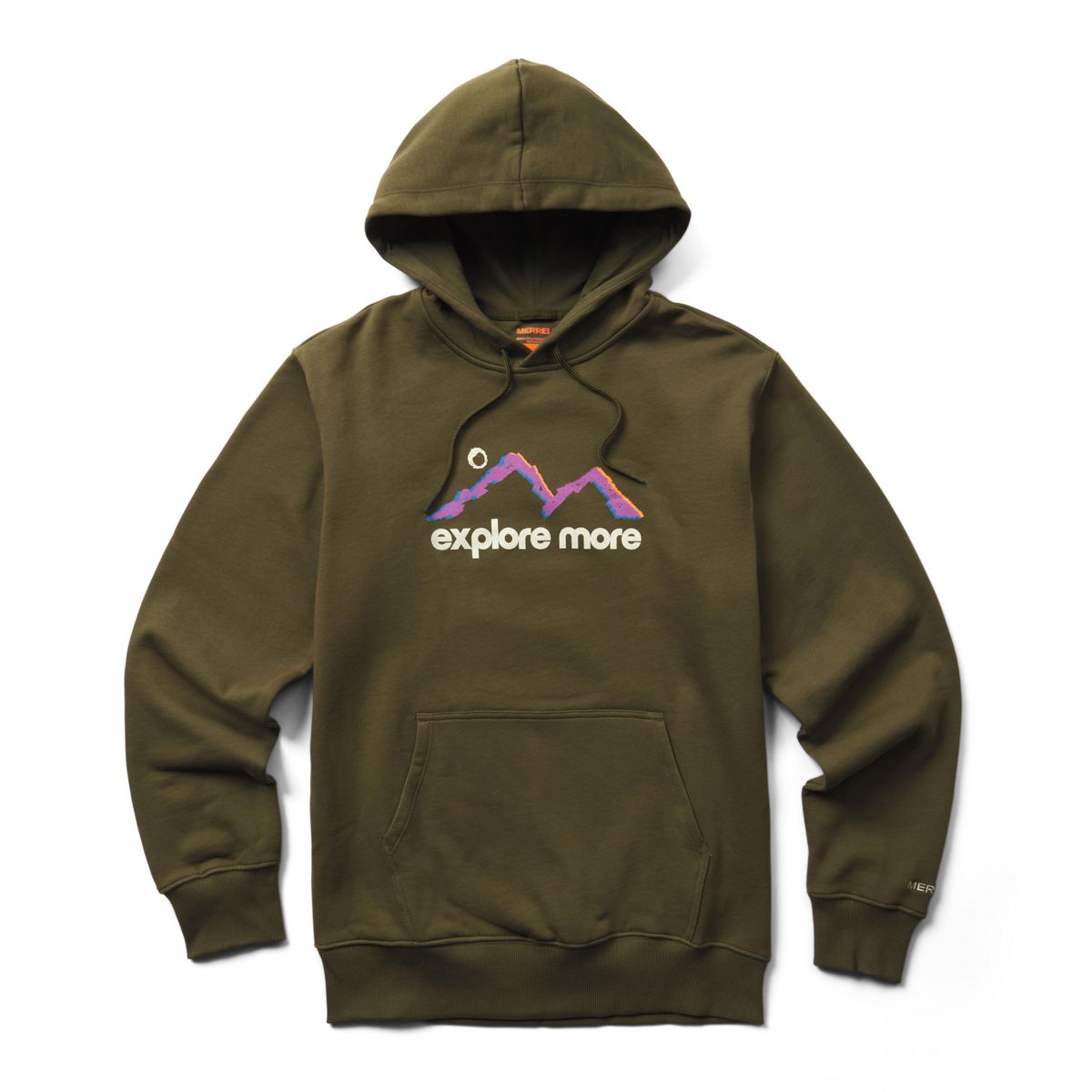 Explore More Fleece Hoody, Dusty Olive, dynamic