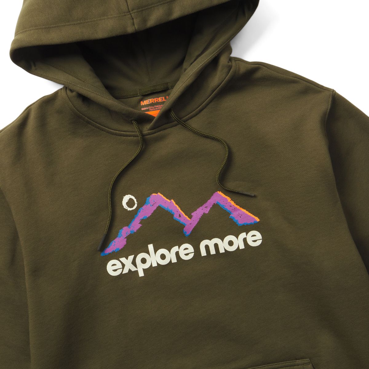 Explore More Fleece Hoody, Dusty Olive, dynamic 2