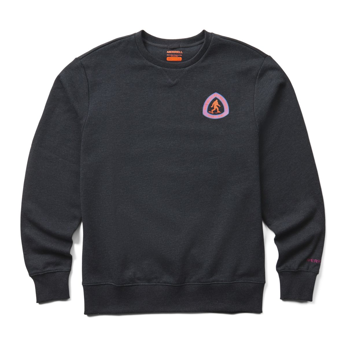 Bigfoot Fleece Crewneck, Black Heather, dynamic