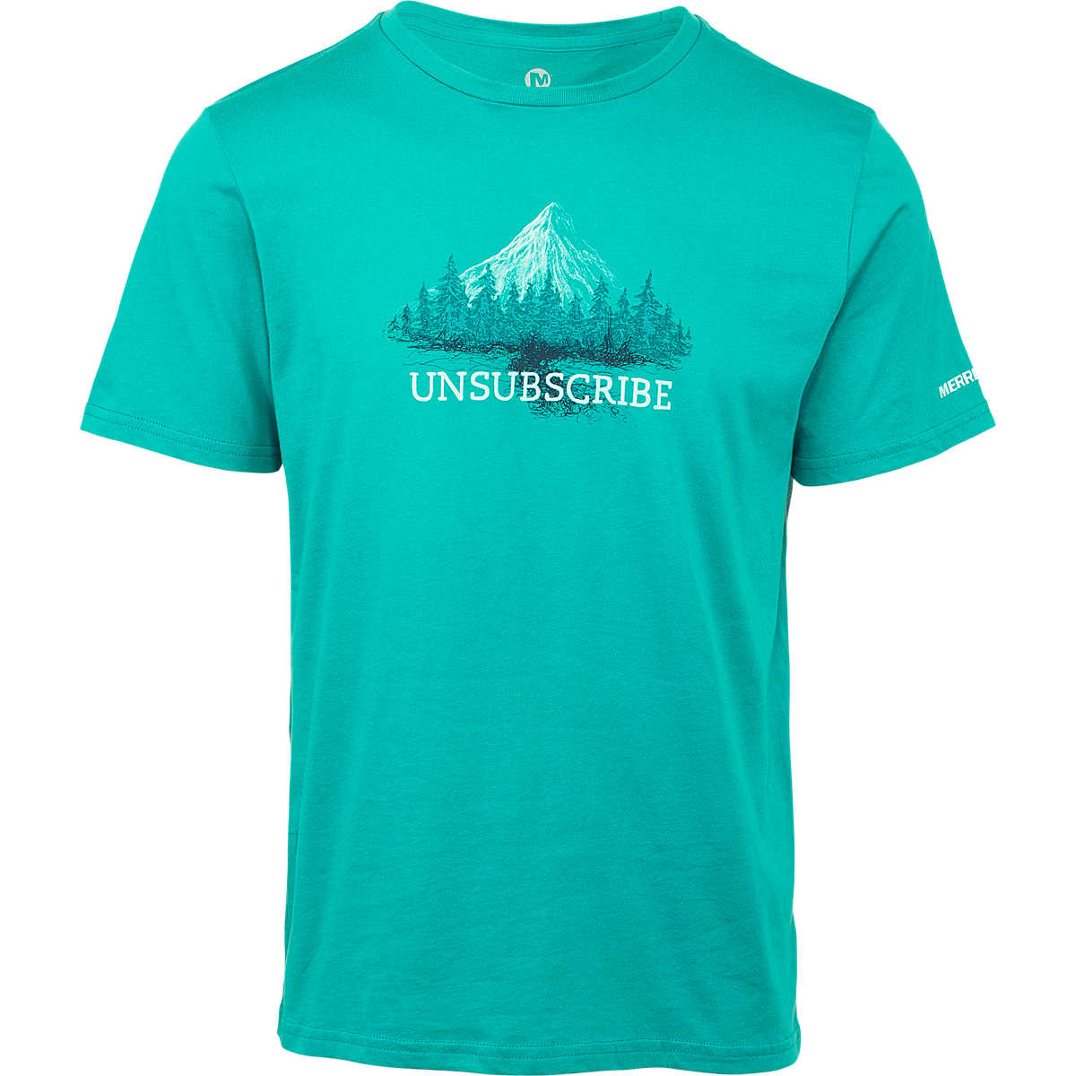 Unsubscribe Graphic T-Shirt, Green Blue Slate, dynamic 1