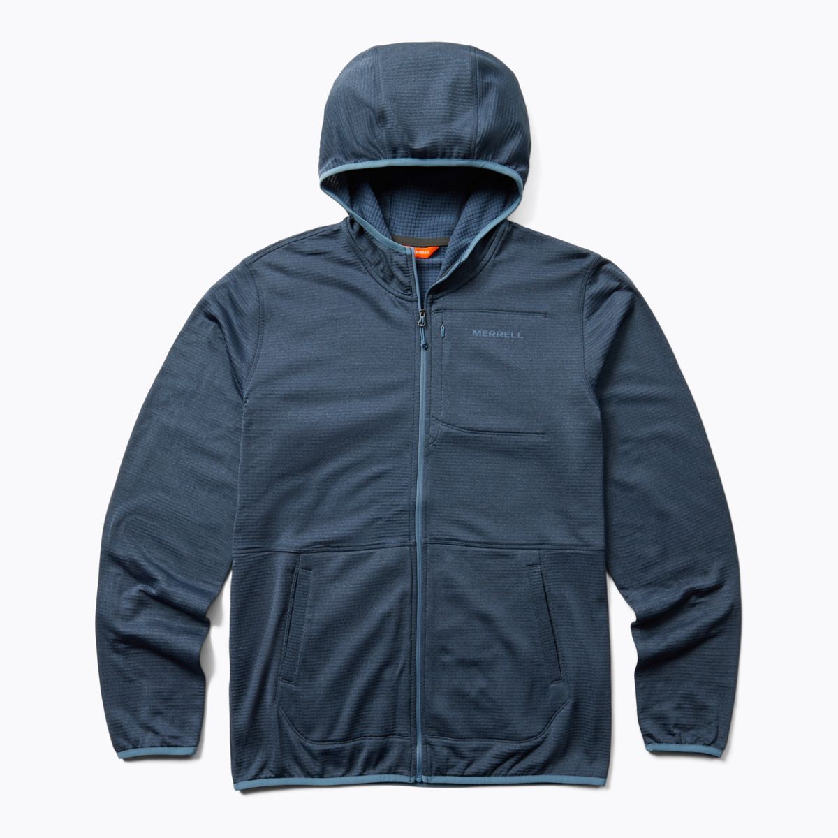 Geotex Full Zip Hoodie, Captains Blue Heather, dynamic 1