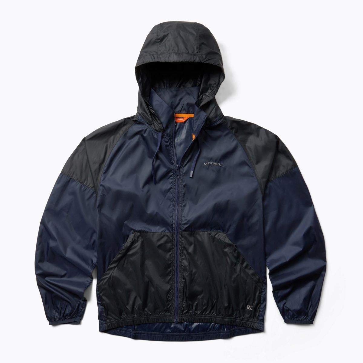 Alder Packable Wind Shell, Navy/Black, dynamic