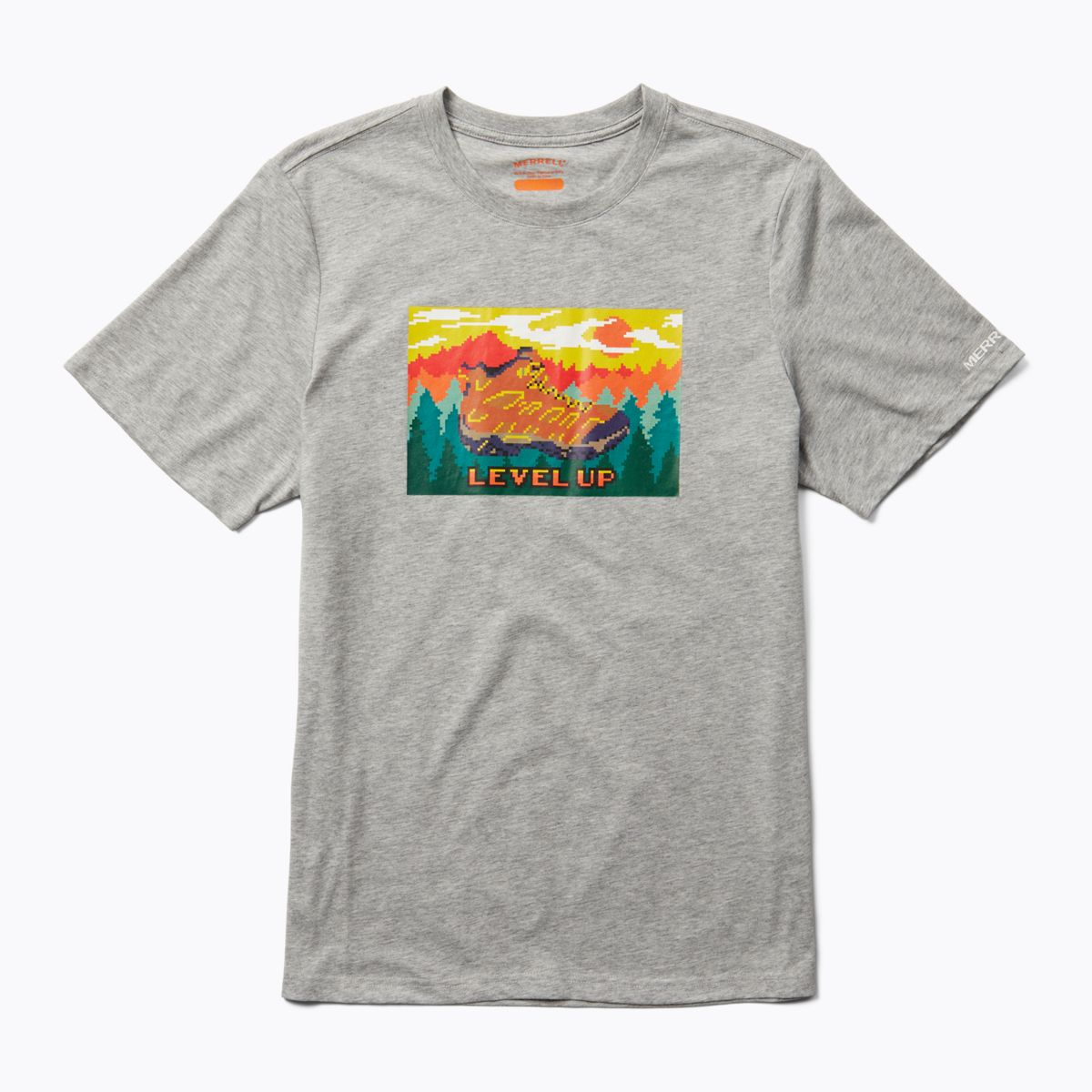 Level Up Tee, Grey Heather, dynamic 1