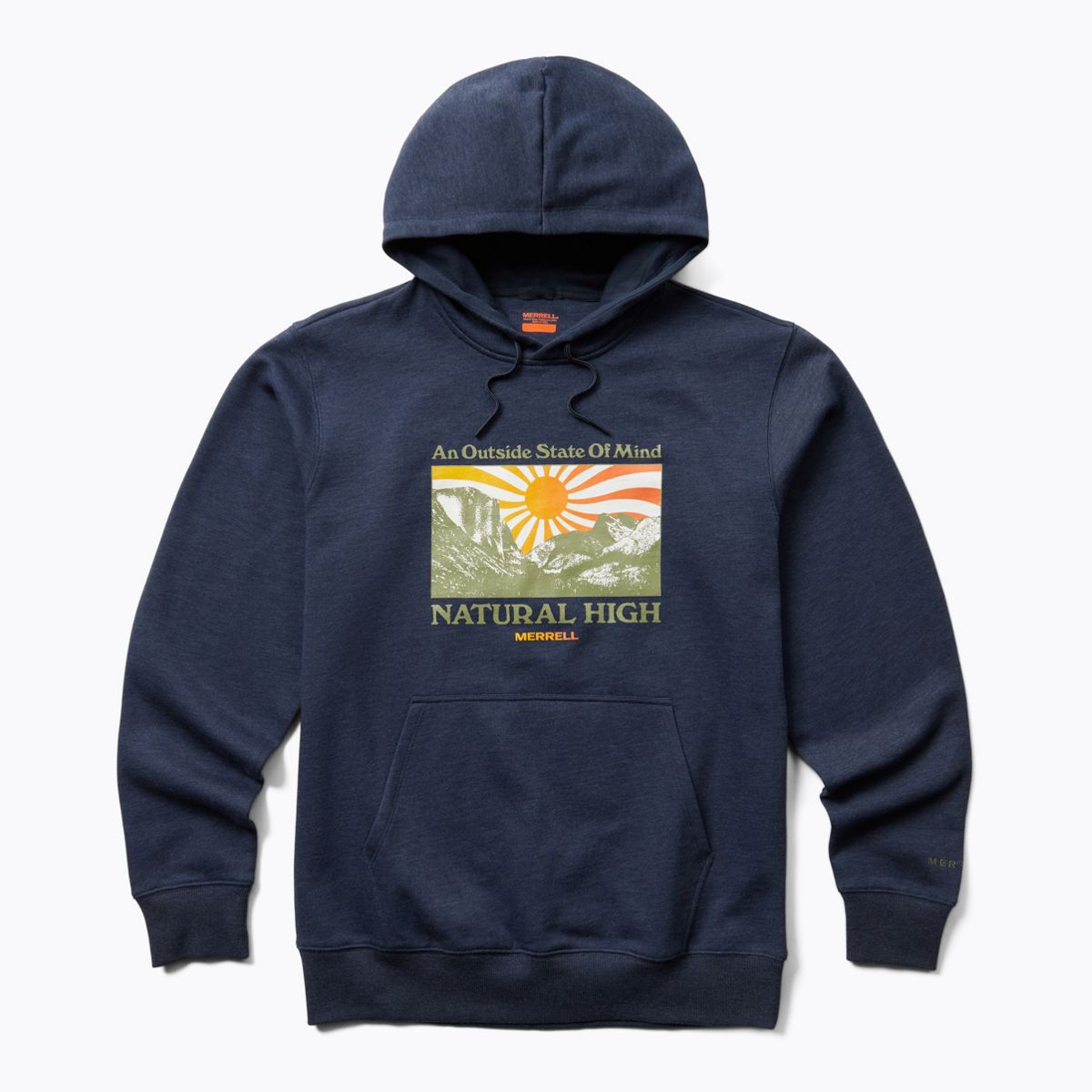 Sun Burst Fleece Hoody, Navy Heather, dynamic