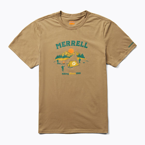 Arched Camp Tee, Sepia Tint, dynamic