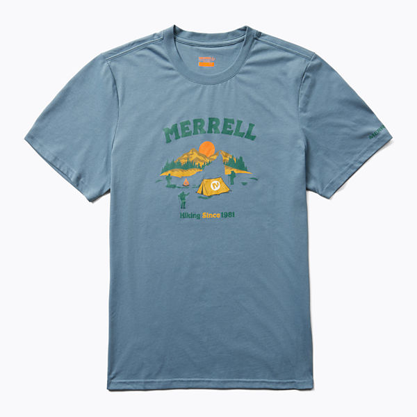 Arched Camp Tee, Captains Blue, dynamic