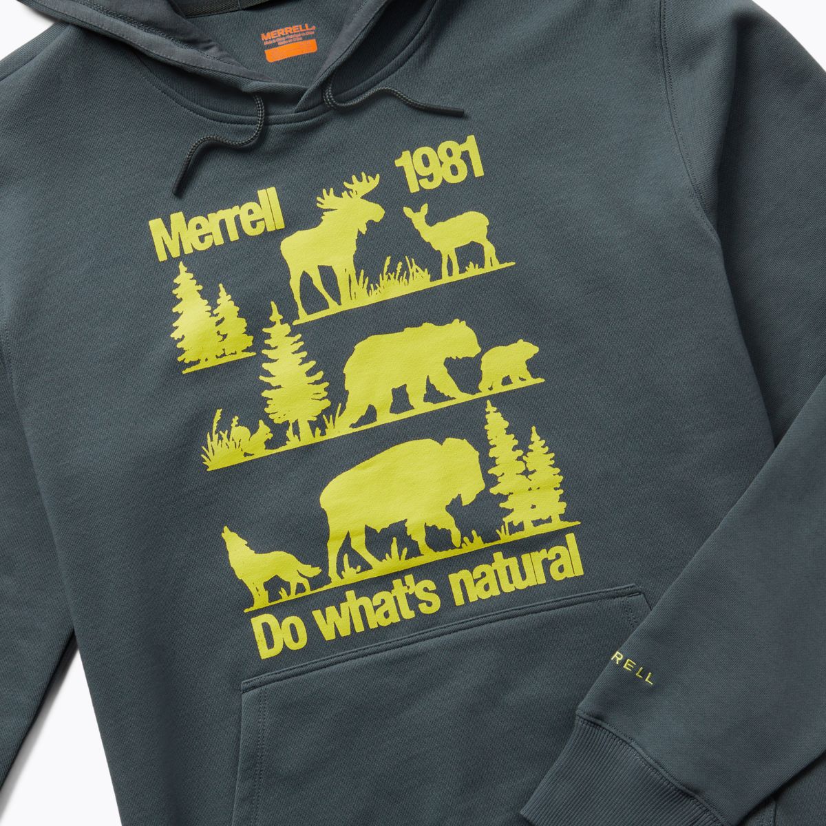 Merrell Mammal Fleece Hoody, Dark Slate, dynamic 2