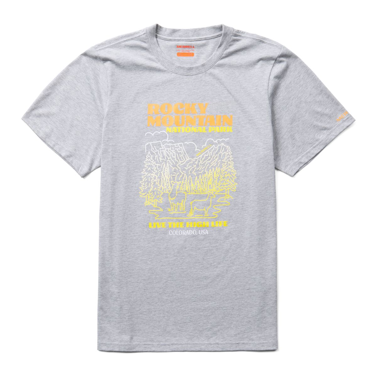 Rocky Mountain Tee, Grey Heather, dynamic