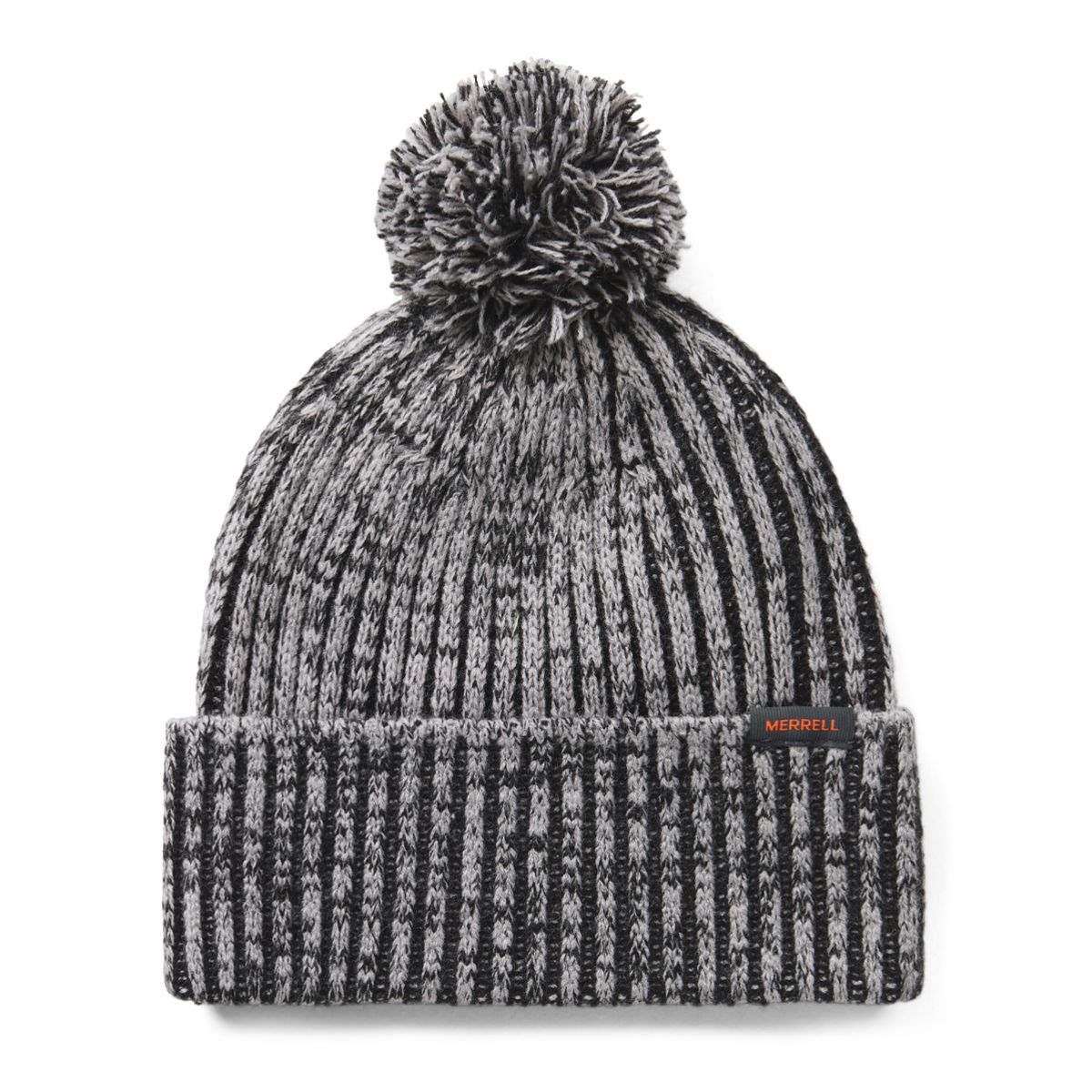 Plaited Rib Knit Beanie, Black/Paloma, dynamic