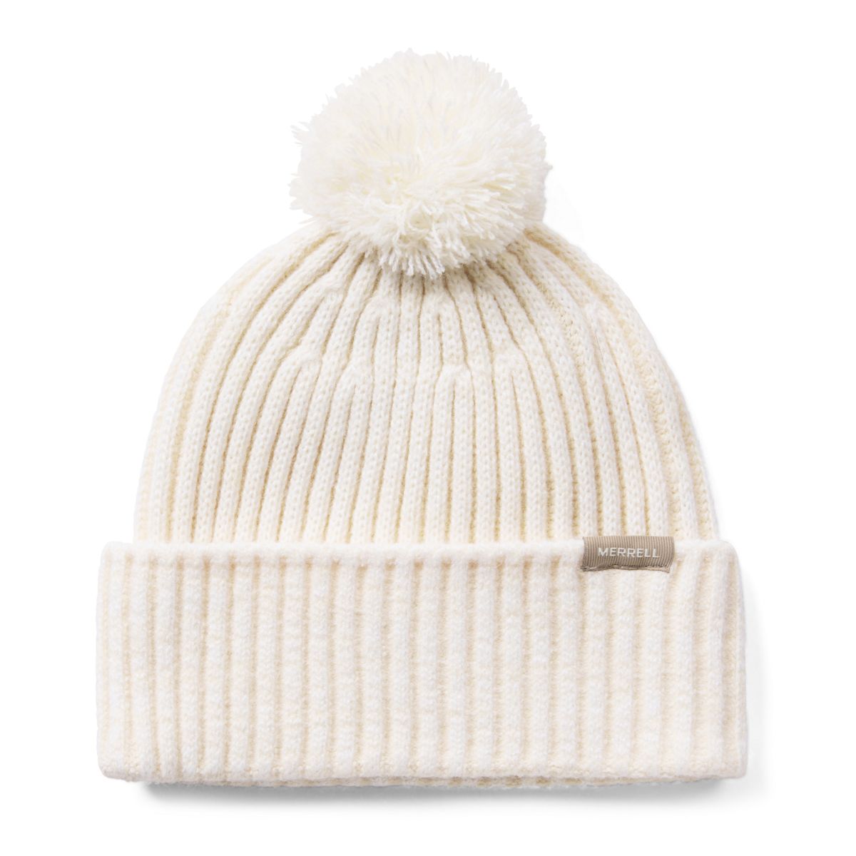 Plaited Rib Knit Beanie, Cloud Cream/Tan, dynamic