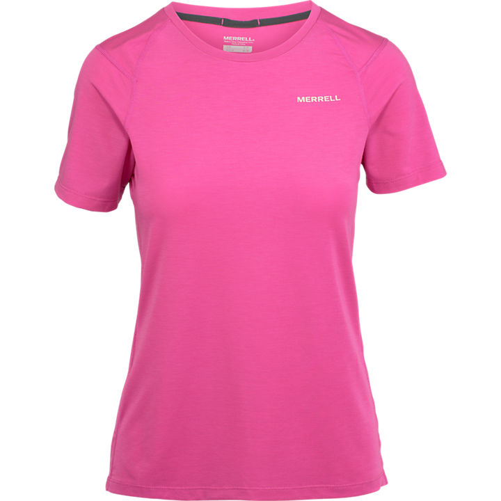 Tencel® Short Sleeve Tee with drirelease® Fabric, Rose Violet, dynamic