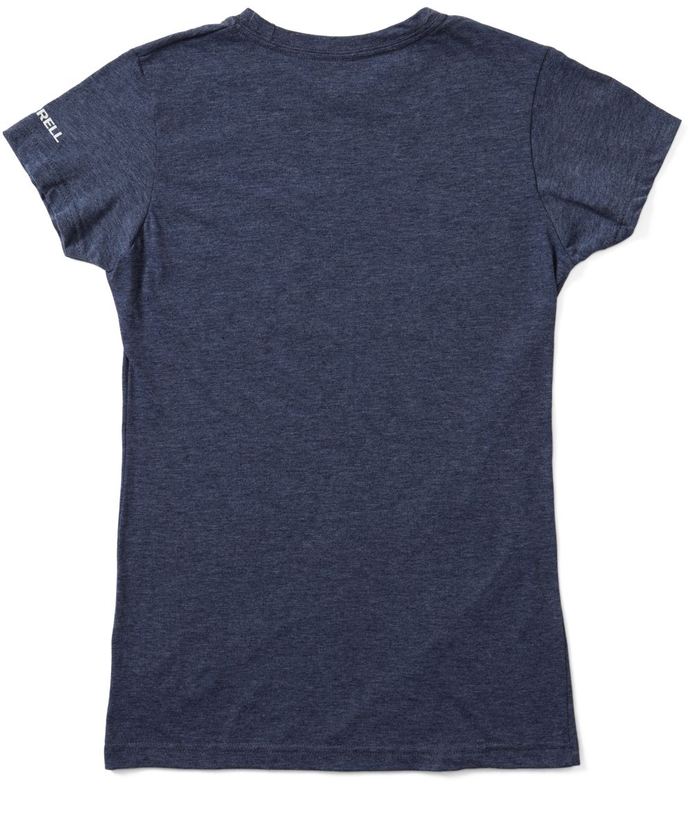 Hike On V-Neck Tee, Navy, dynamic 2