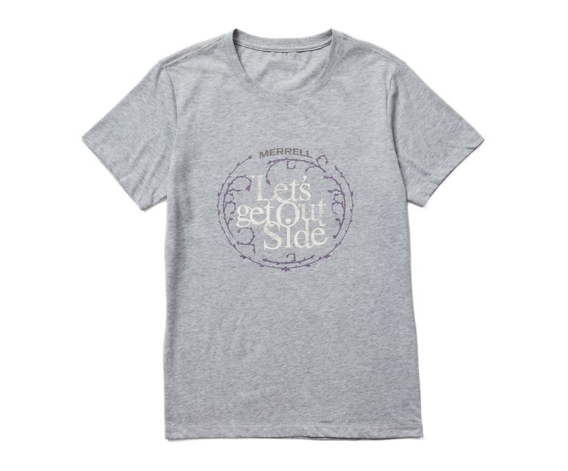 Let's Get Outside Short Sleeve Tee, Grey Heather, dynamic